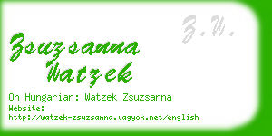 zsuzsanna watzek business card